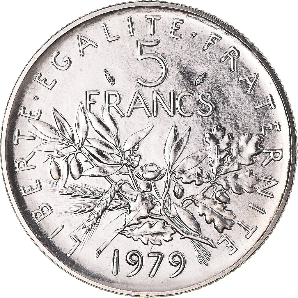 Monnaie, France, Semeuse, 5 Francs, 1979, Paris, série FDC, FDC, Nickel Clad