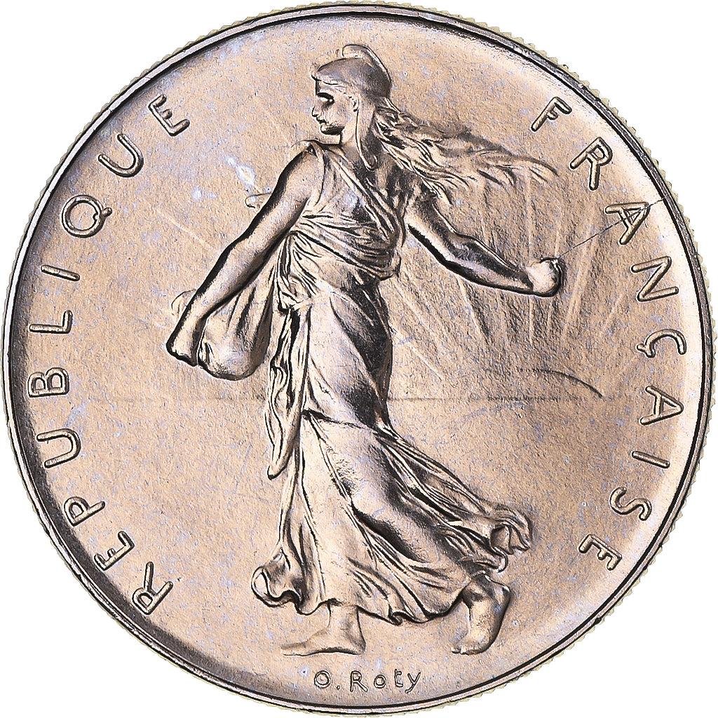 Moeda, França, Semeuse, Franc, 1979, Paris, série FDC, MS(65-70), Níquel
