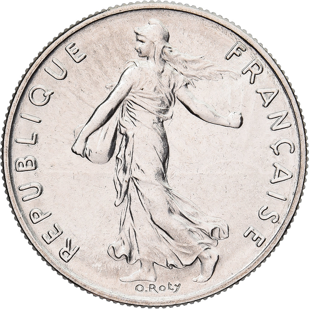 Münze, Frankreich, Semeuse, 1/2 Franc, 1980, Paris, série FDC, STGL, Nickel
