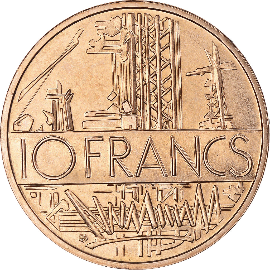 Moneda, Francia, Mathieu, 10 Francs, 1980, Paris, série FDC, Tranche A, FDC