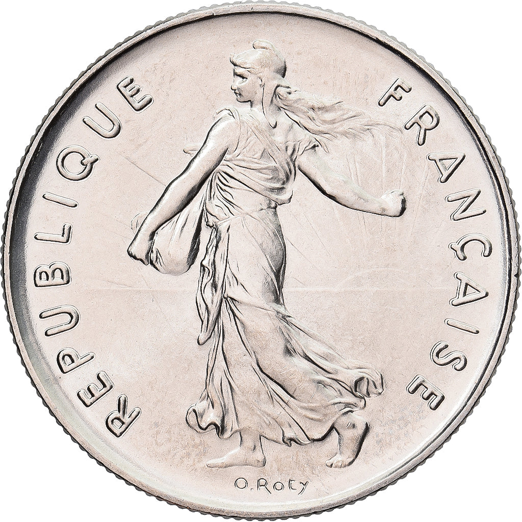 Münze, Frankreich, Semeuse, 5 Francs, 1980, Paris, série FDC, STGL, Nickel