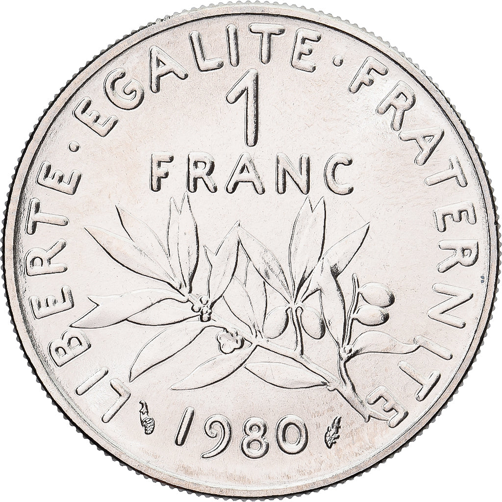 Monnaie, France, Semeuse, Franc, 1980, Paris, série FDC, FDC, Nickel