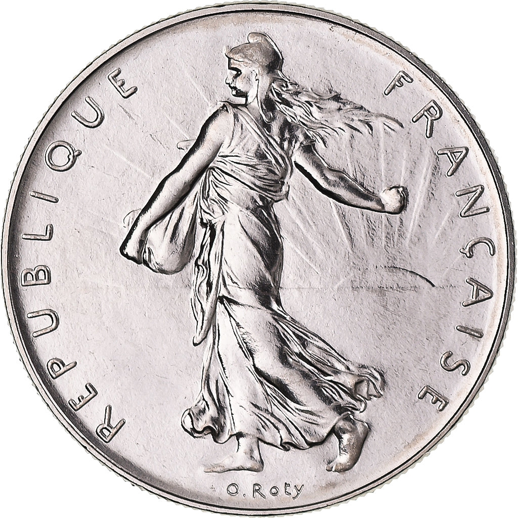 Moneta, Francia, Semeuse, Franc, 1983, Paris, série FDC, FDC, Nichel, KM:925.1