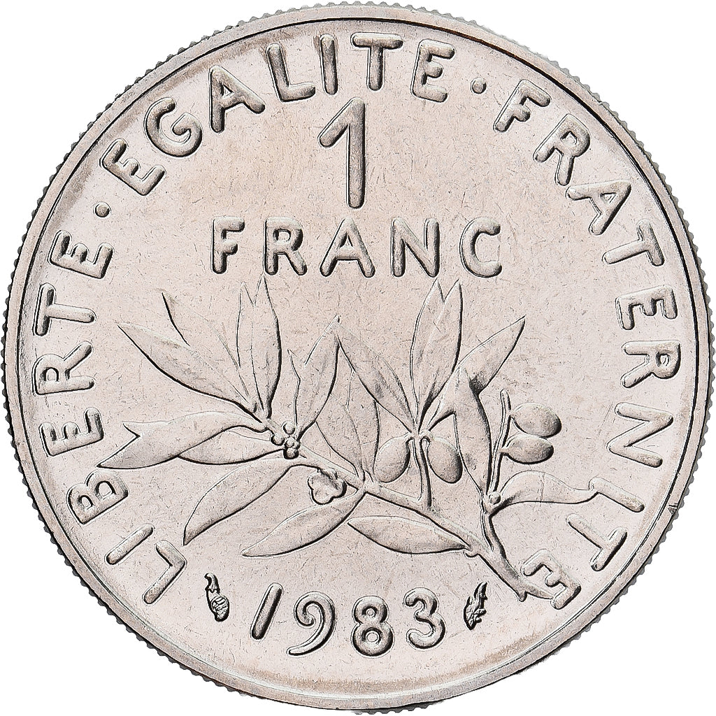 Monnaie, France, Semeuse, Franc, 1983, Paris, série FDC, FDC, Nickel