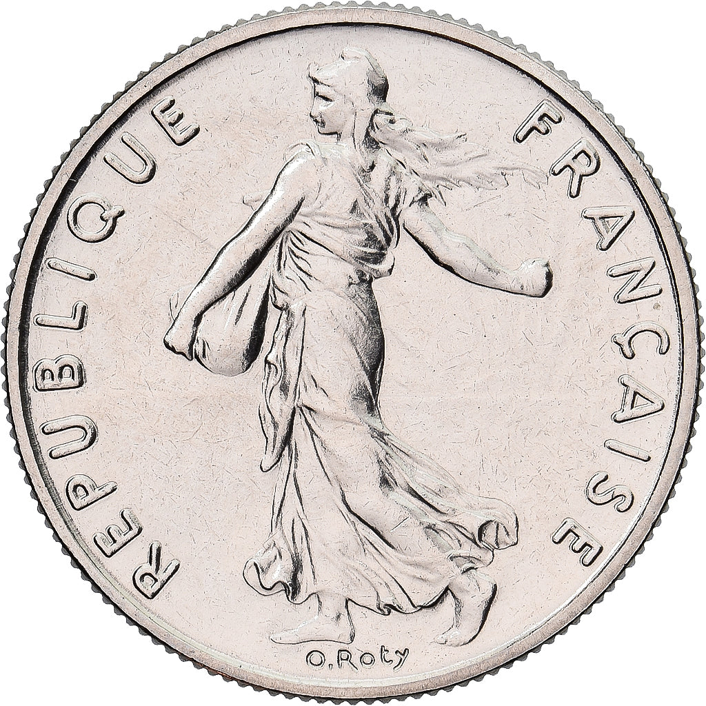 Münze, Frankreich, Semeuse, 1/2 Franc, 1983, Paris, série FDC, STGL, Nickel