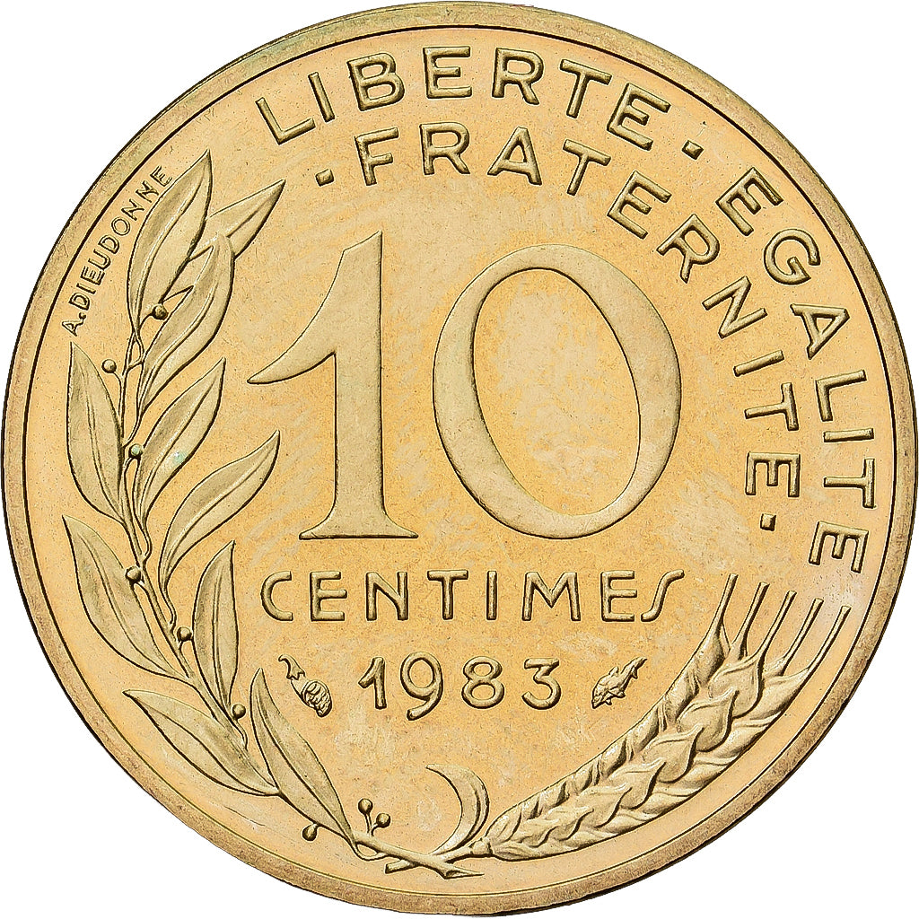 Coin, France, Marianne, 10 Centimes, 1983, Paris, série FDC, MS(65-70)