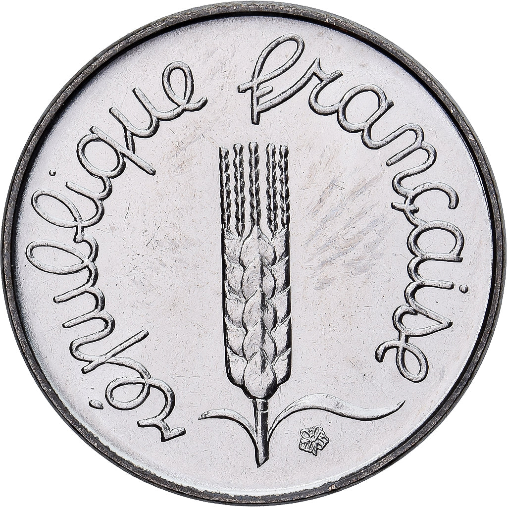 Moeda, França, Épi, Centime, 1983, Paris, série FDC, MS(65-70), Aço