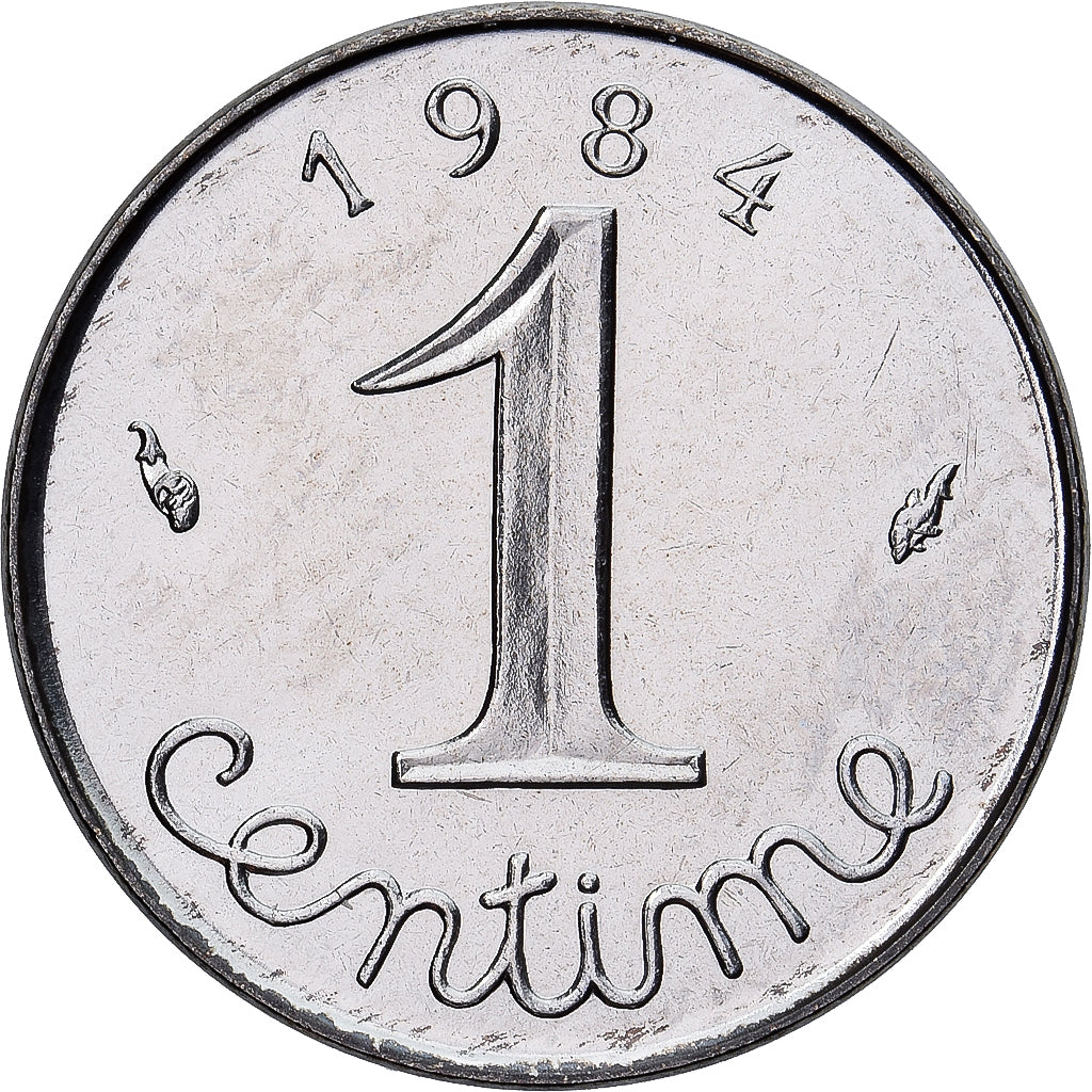 Monnaie, France, Épi, Centime, 1984, Paris, série FDC, FDC, Acier inoxydable