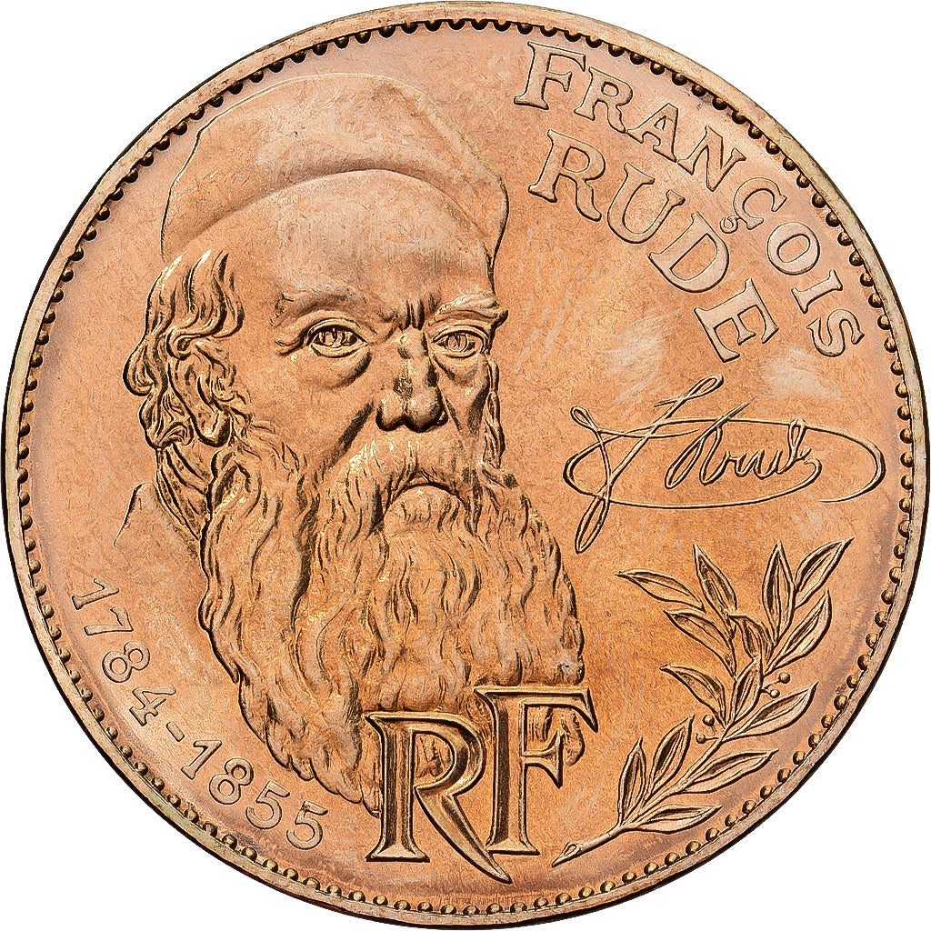 Moneta, Francja, François Rude, 10 Francs, 1984, Paris, série FDC, Tranche A