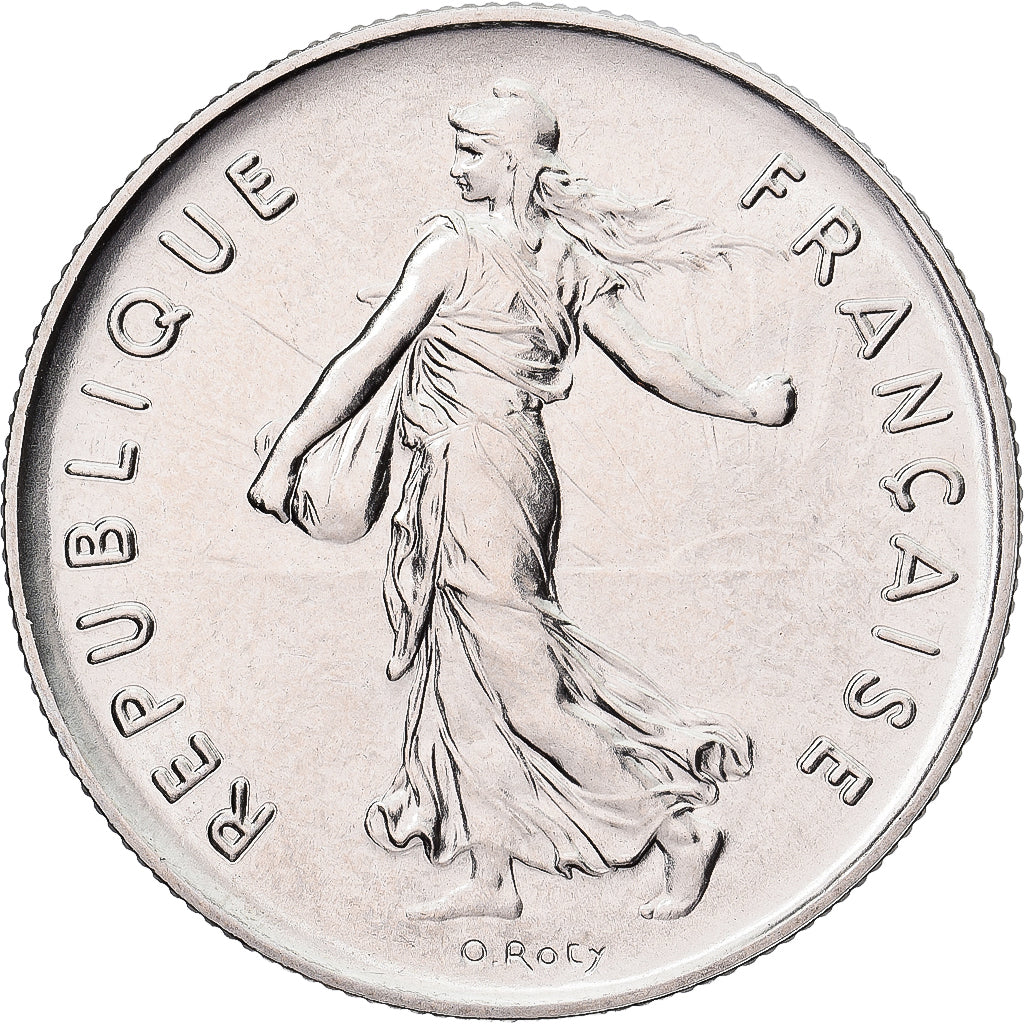 Münze, Frankreich, Semeuse, 5 Francs, 1984, Paris, série FDC, STGL, Nickel