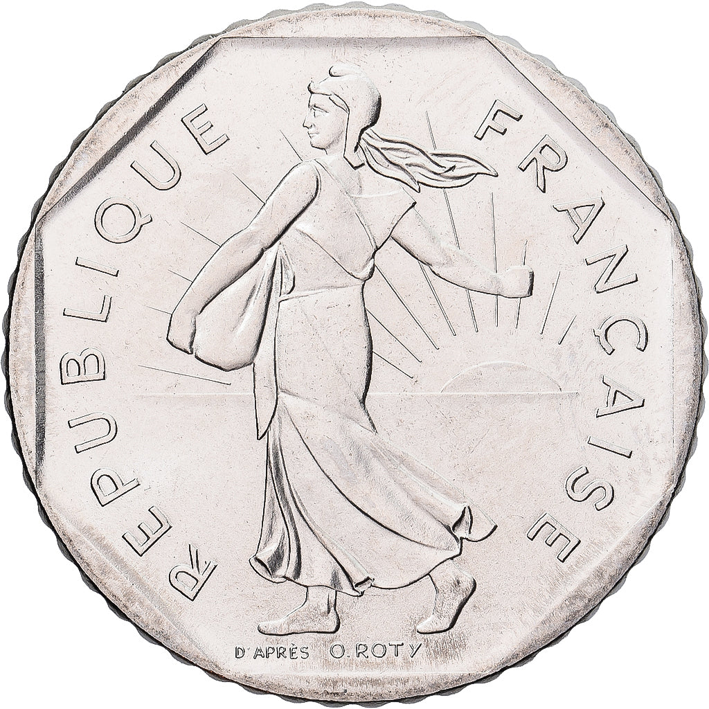 Monnaie, France, Semeuse, 2 Francs, 1984, Paris, série FDC, FDC, Nickel
