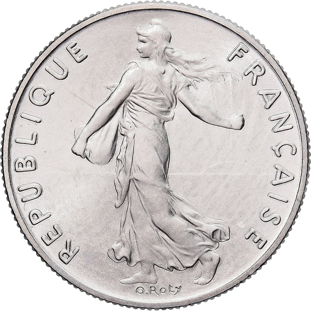Munten, Frankrijk, Semeuse, 1/2 Franc, 1984, Paris, série FDC, FDC, Nickel