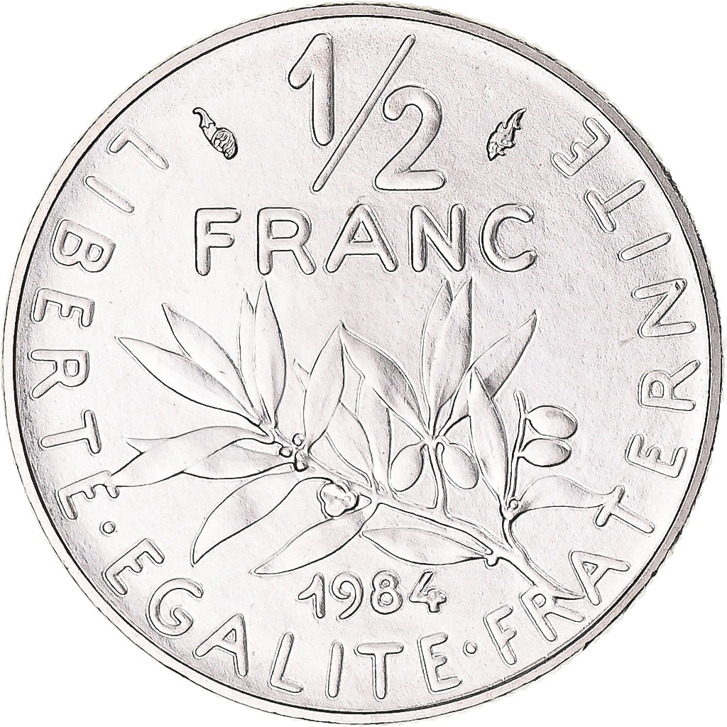 Coin, France, Semeuse, 1/2 Franc, 1984, Paris, série FDC, MS(65-70), Nickel