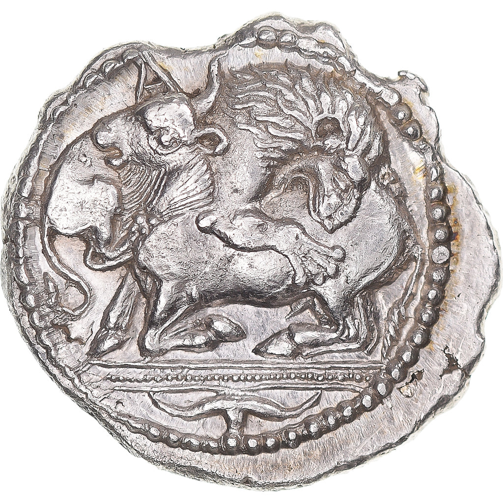 Macedonia, Tetradrachm, ca. 470-430 BC, Akanthos, Argento, SPL-, HGC:3.1-384