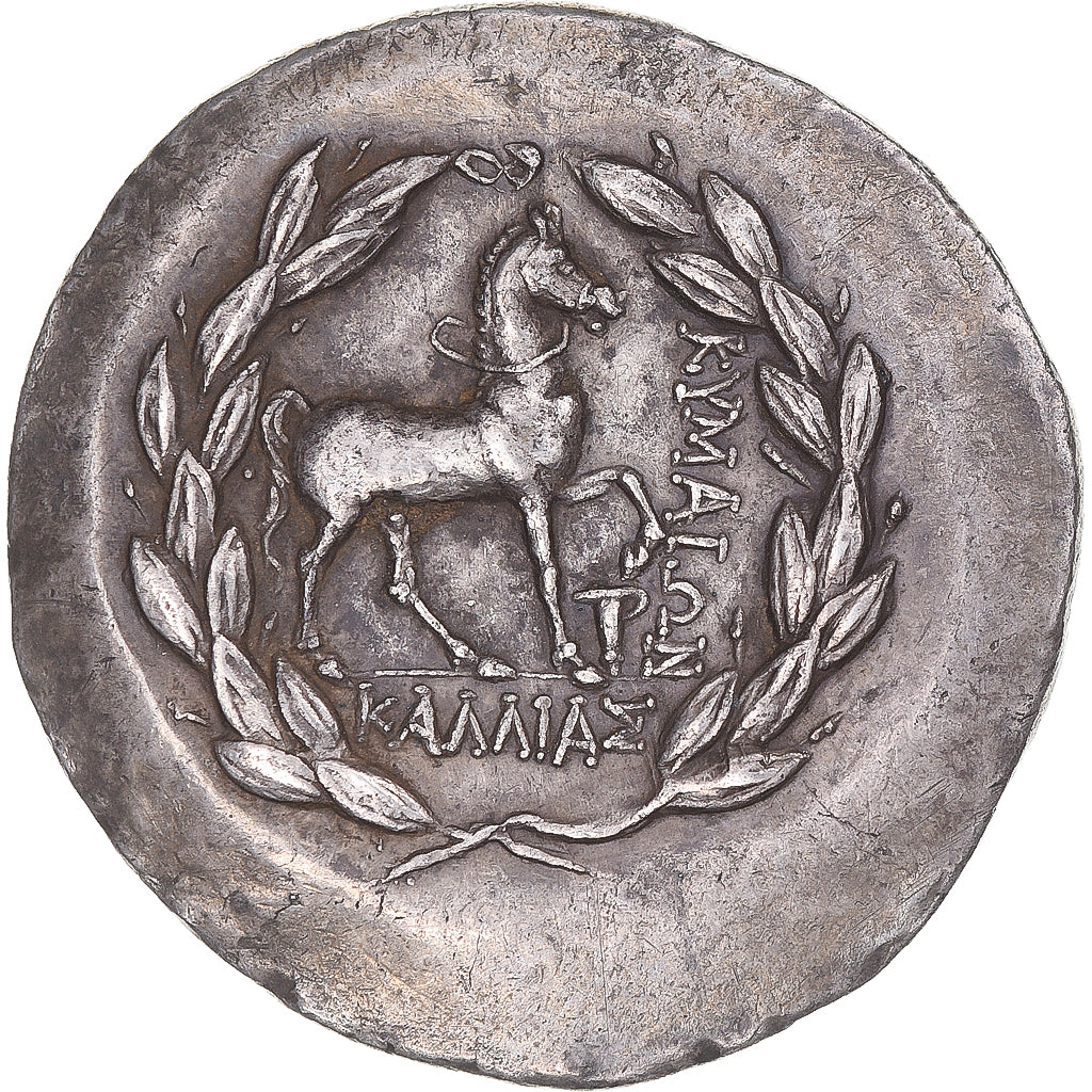Aeolis, Tetradrachm, ca. 155-143 BC, Kyme, Silver, AU(50-53), SNG-Cop:103