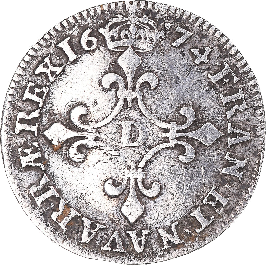 Münze, Frankreich, Louis XIV, 4 Sols des Traitants, 1674, Vimy, SS, Silber