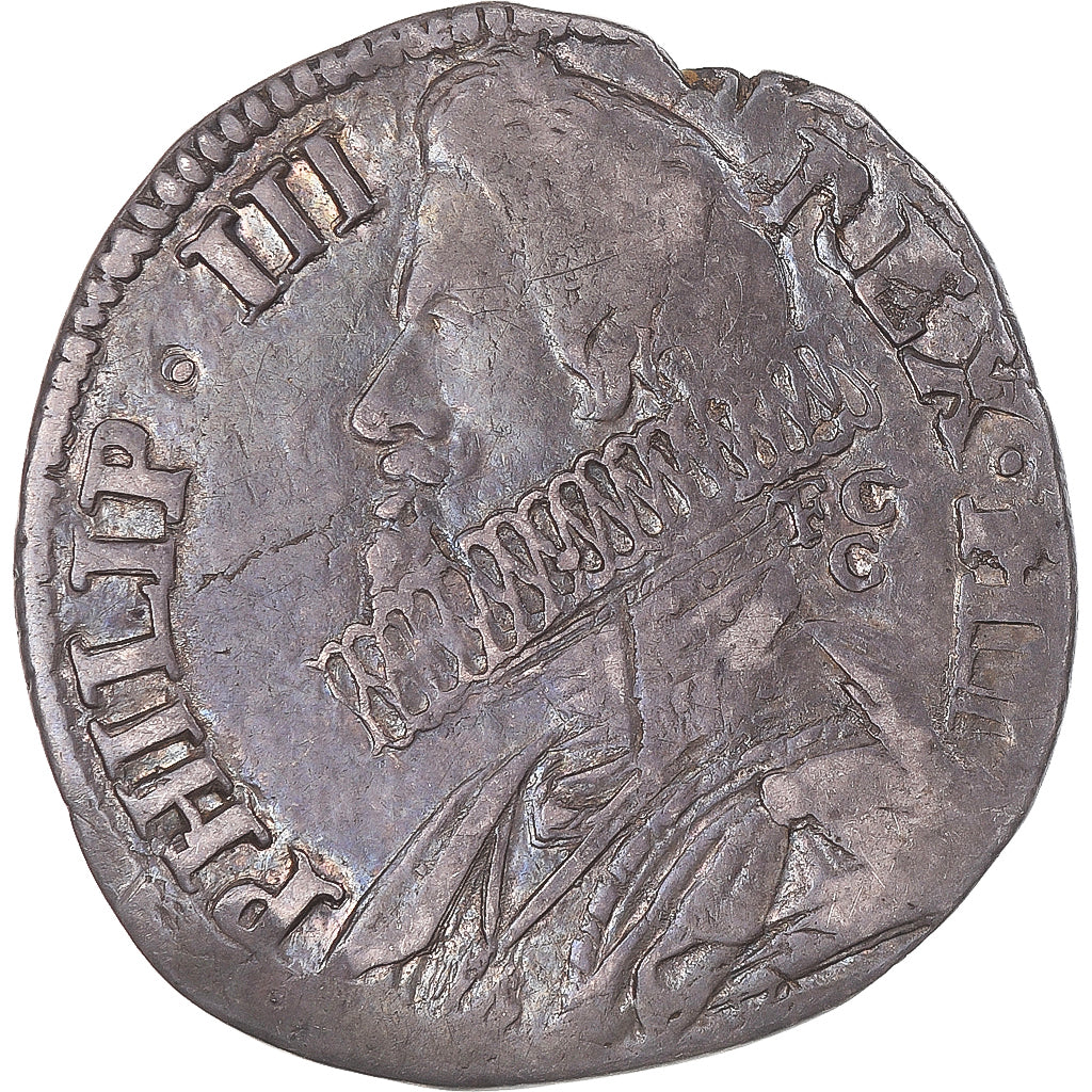 Coin, Italy, Kingdom of Naples, Filippo III, 15 Grana, 1619, Naples, EF(40-45)