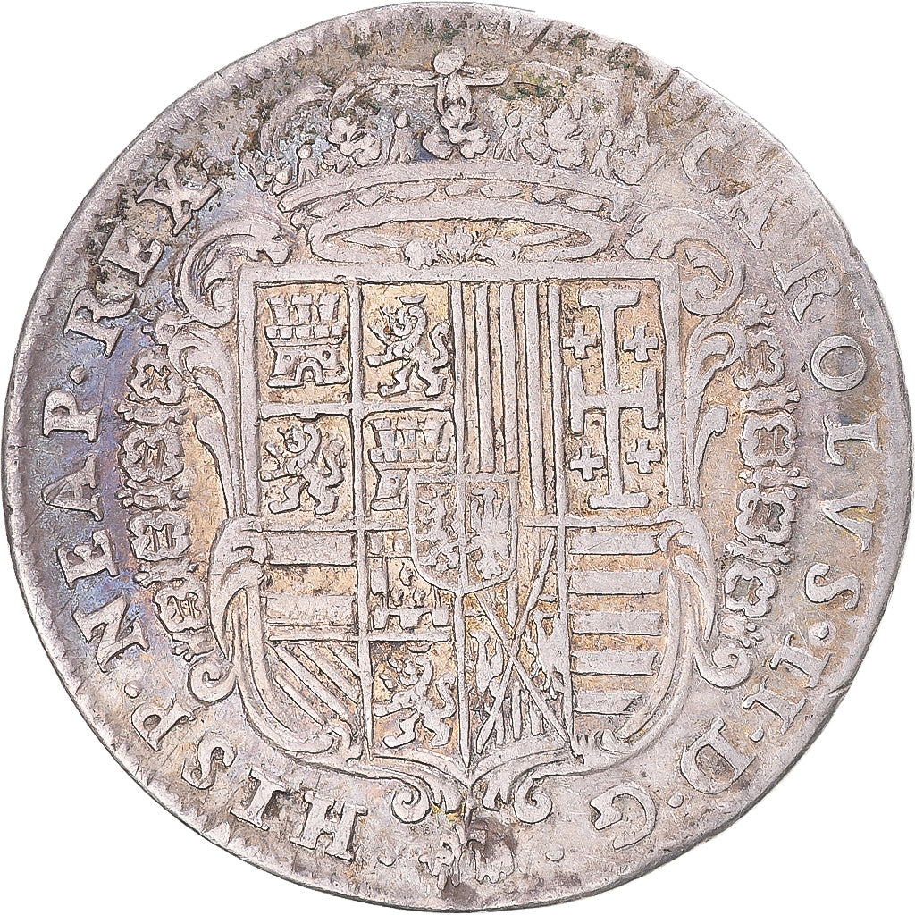 Coin, Italy, Kingdom of Naples, Charles II, Tari, 1684, Naples, AU(50-53)
