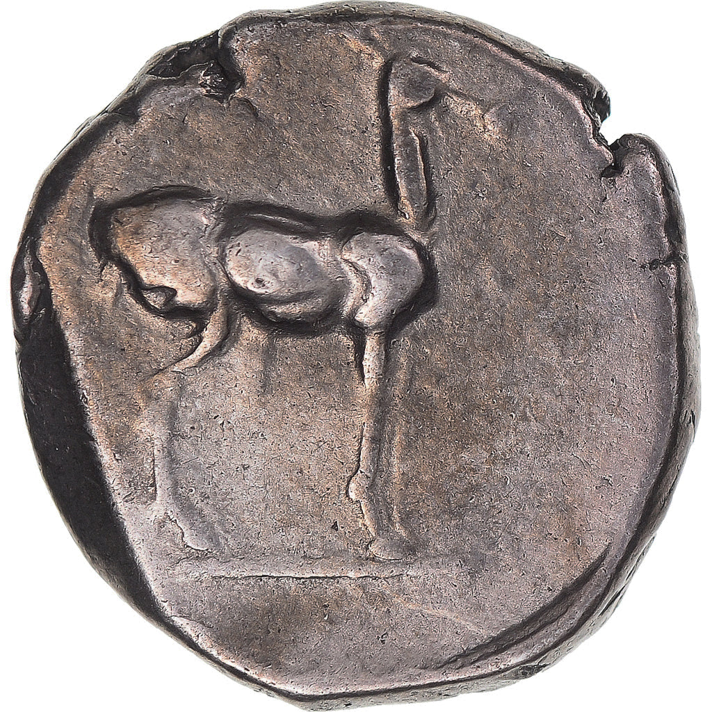 Coin, Bruttium, Stater, ca. 475-425 BC, Kaulonia, EF(40-45), Silver, HN