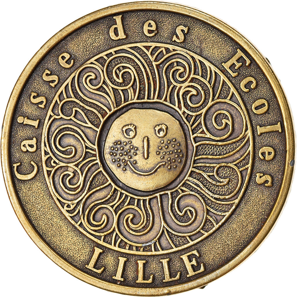 France, Medal, Caisse des Ecoles de Lille, MS(63), Bronze