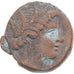 Moeda, Lucânia, Æ, ca. 300-250 BC, Metapontion, VF(20-25), Bronze, HN