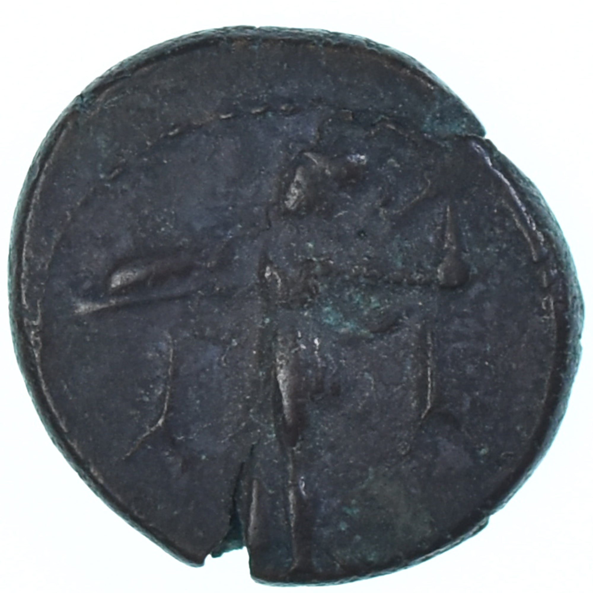 Moneta, Lucania, Æ, ca. 300-250 BC, Metapontion, VF(30-35), Brązowy, HN