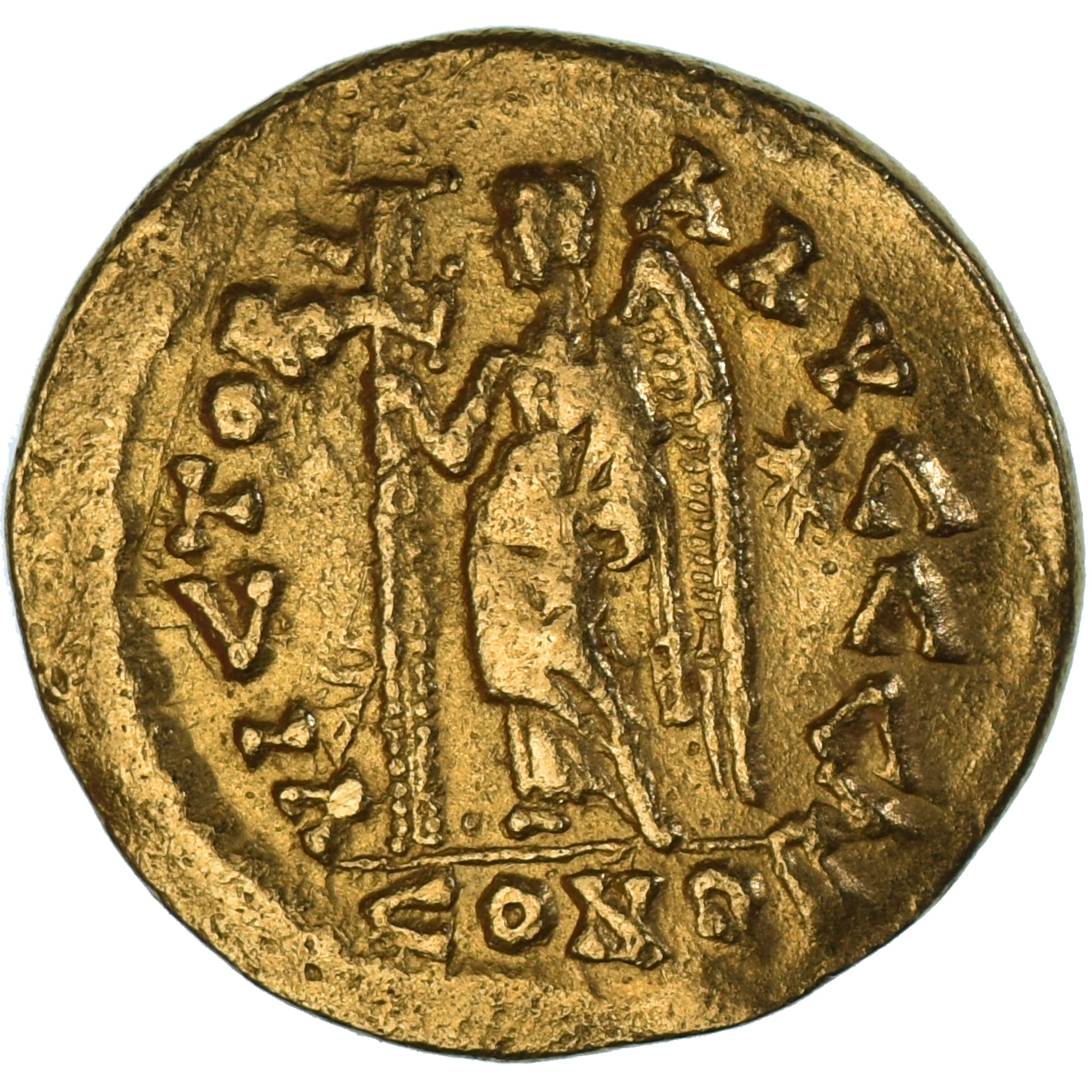 Leo I, Solidus, 462-466, Constantinople, Gold, SS+, RIC:605