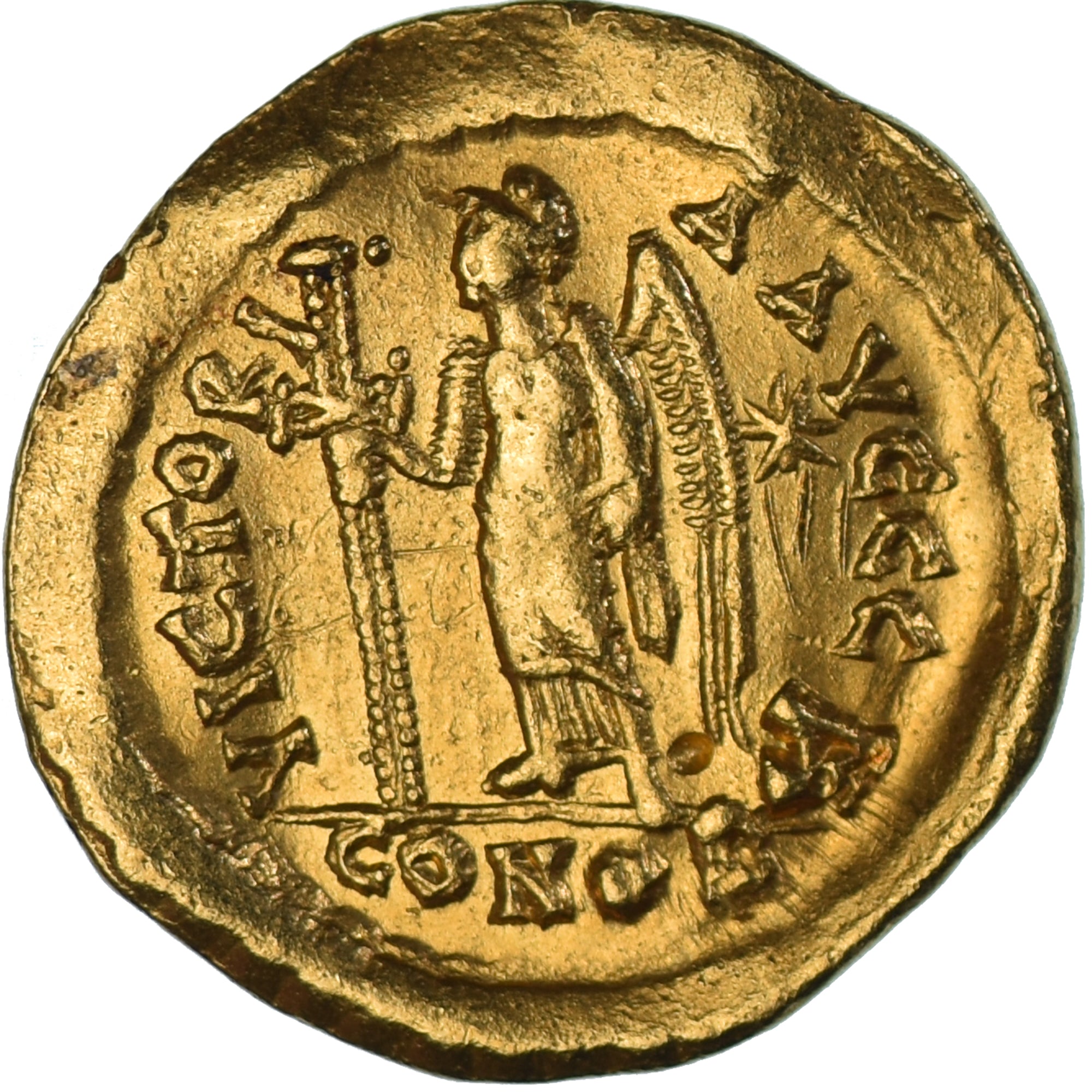 Leo I, Solidus, 462-466, Constantinople, Oro, BB+, RIC:605
