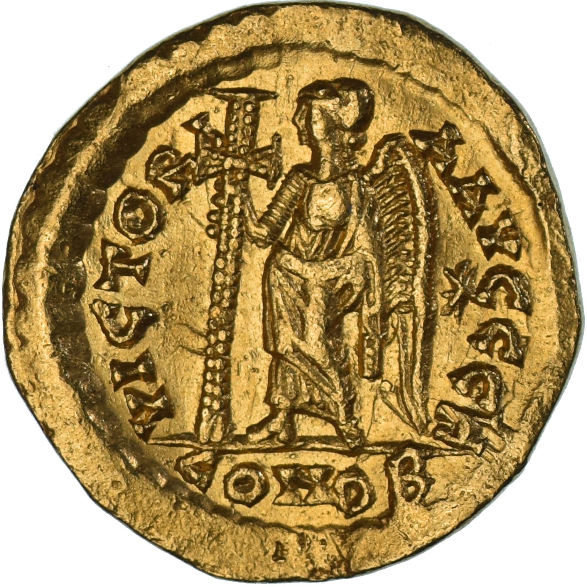 Leo I, Solidus, 462-466, Constantinople, Oro, BB+, RIC:605
