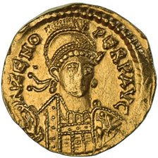 Zeno, Solidus, 476-491, Constantinople, Gold, AU(50-53), RIC:910