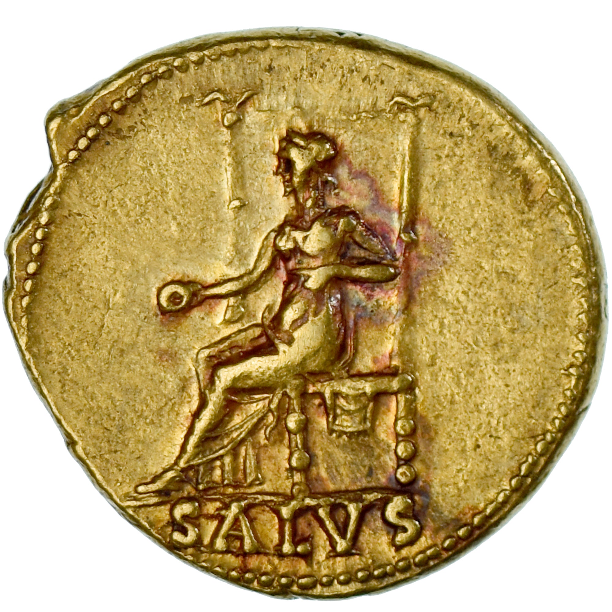 Nero, Aureus, 65-66, Rome, Boscoreale Treasure, Gold, AU(50-53), Cohen:313