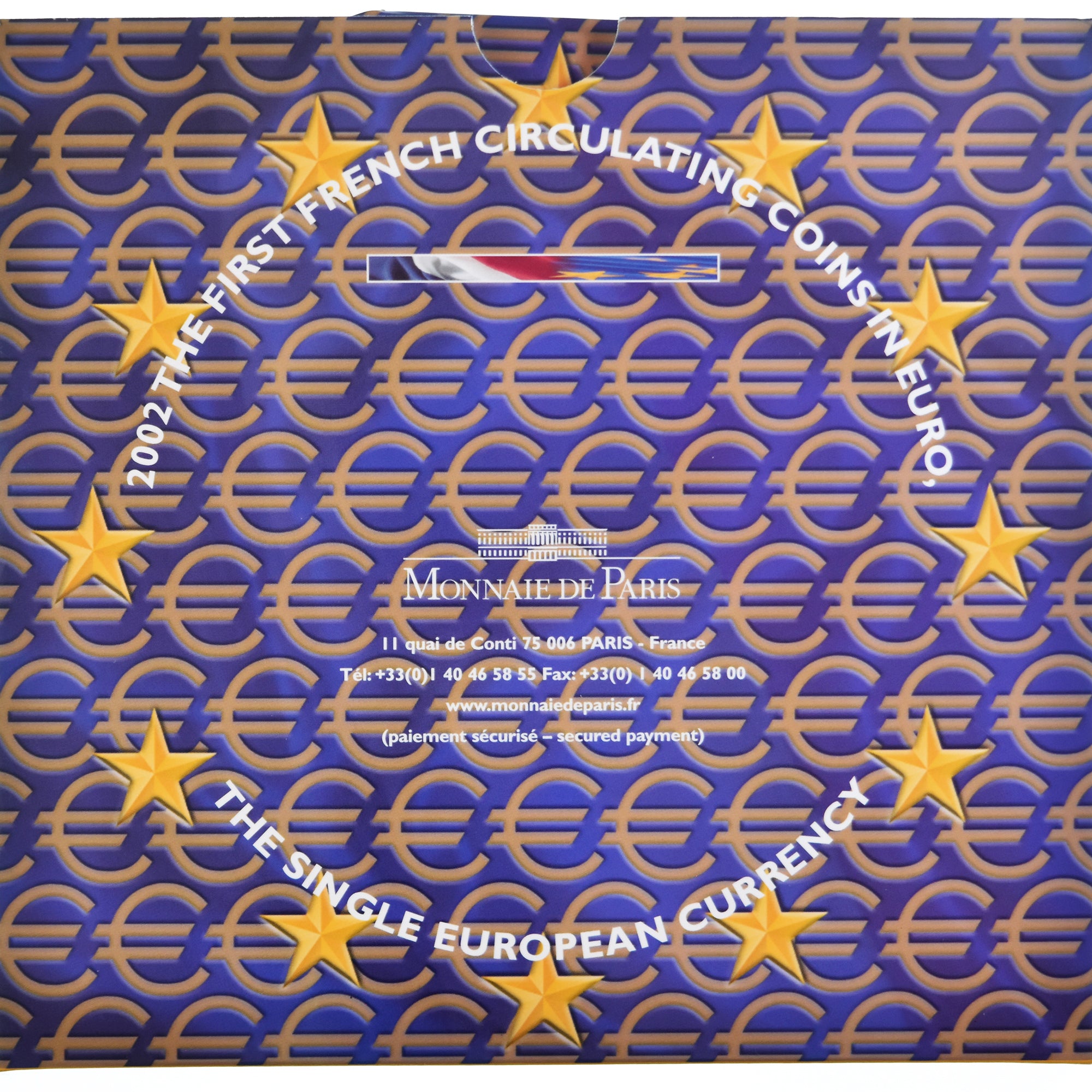 Francia, 1 Cent to 2 Euro, 2002, Monnaie de Paris, BU, FDC, Sin información