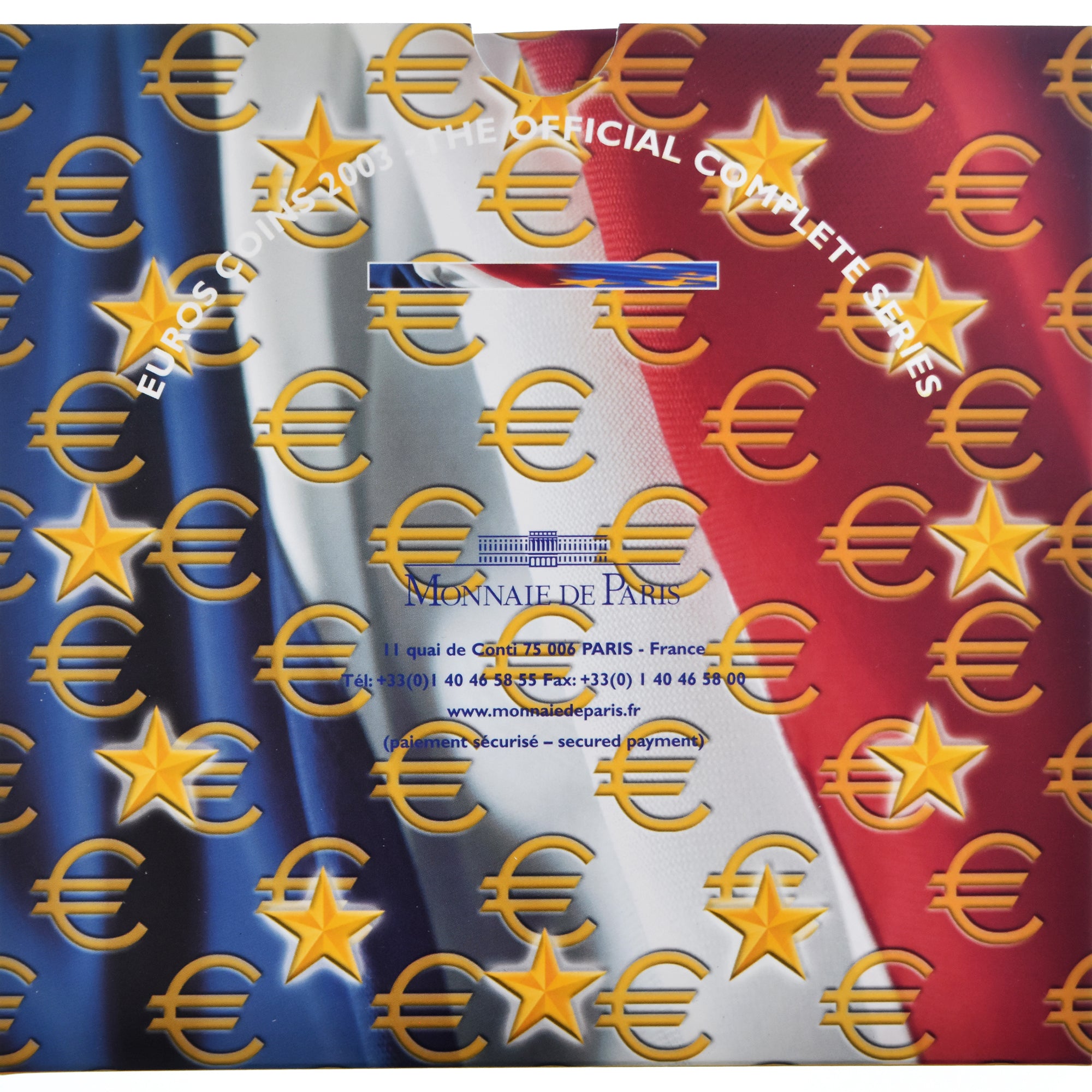 Frankrijk, 1 Cent to 2 Euro, 2003, Monnaie de Paris, BU, FDC, n.v.t.