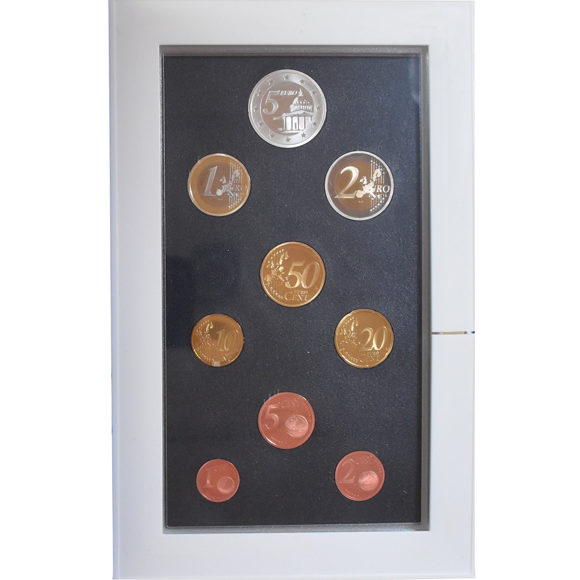 Frankreich, 1 cent to 5 euro, 2004, Monnaie de Paris, BE, STGL