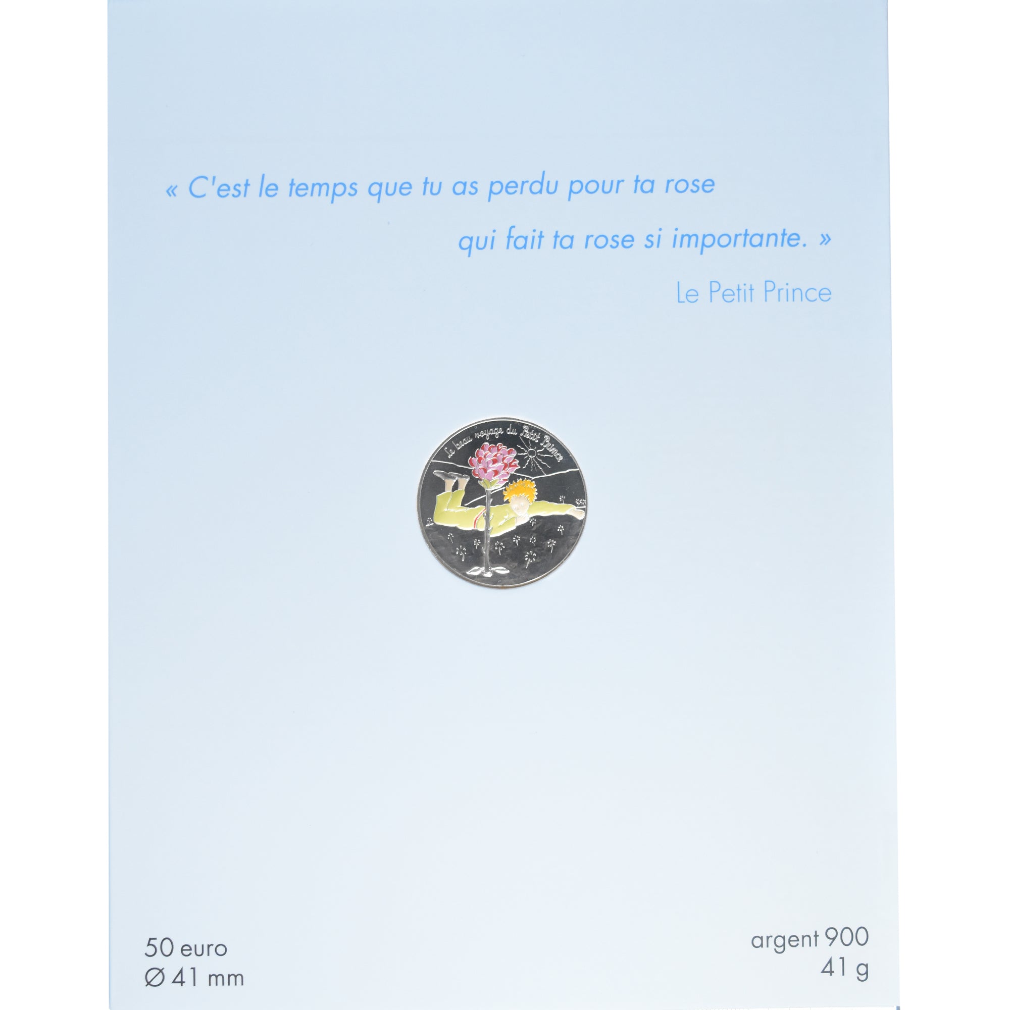 Francia, 50 Euro, Le beau voyage du Petit Prince - rose, 2016, Monnaie de Paris