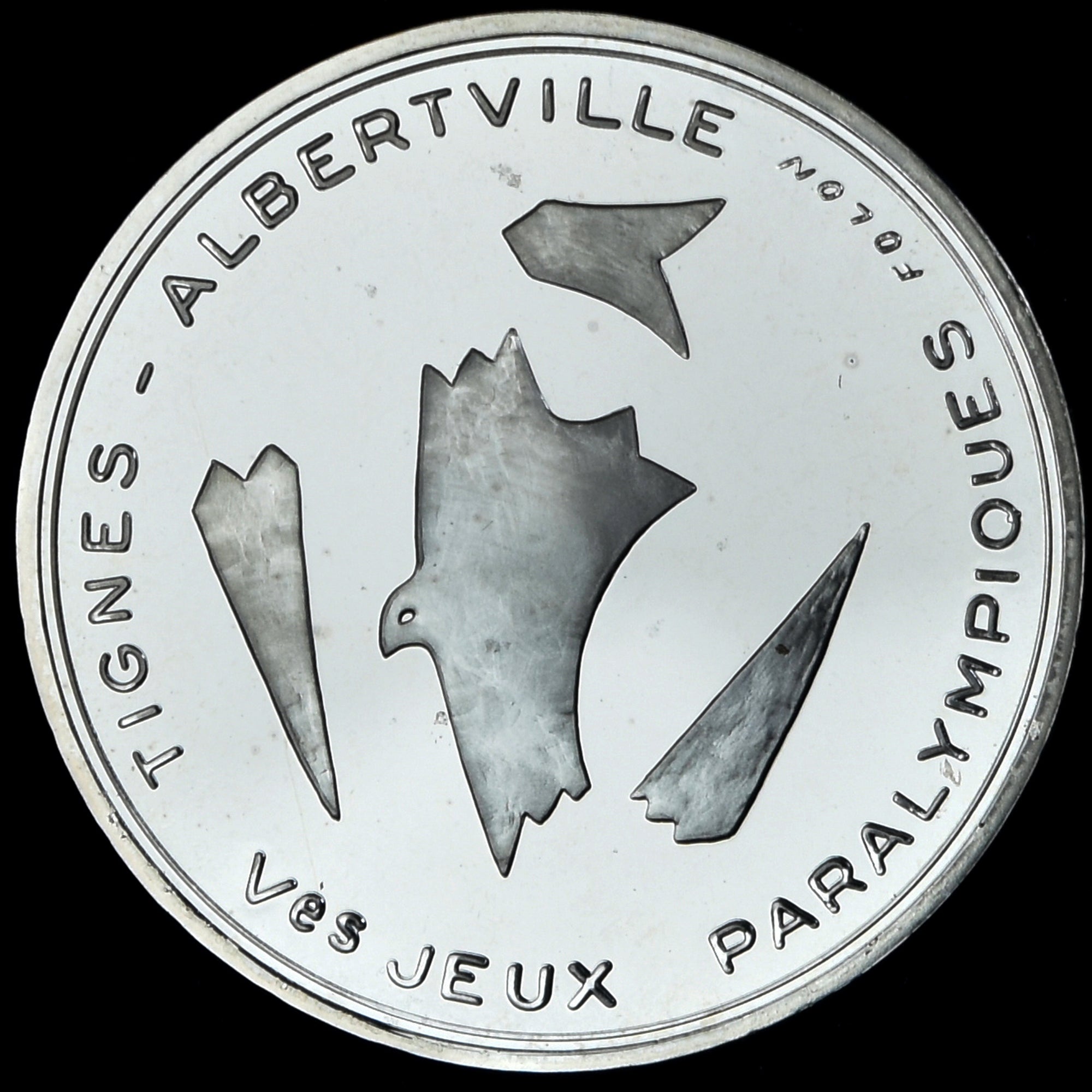 Coin, France, Paralympiques Albertville, 100 Francs, 1992, Monnaie de Paris, BE
