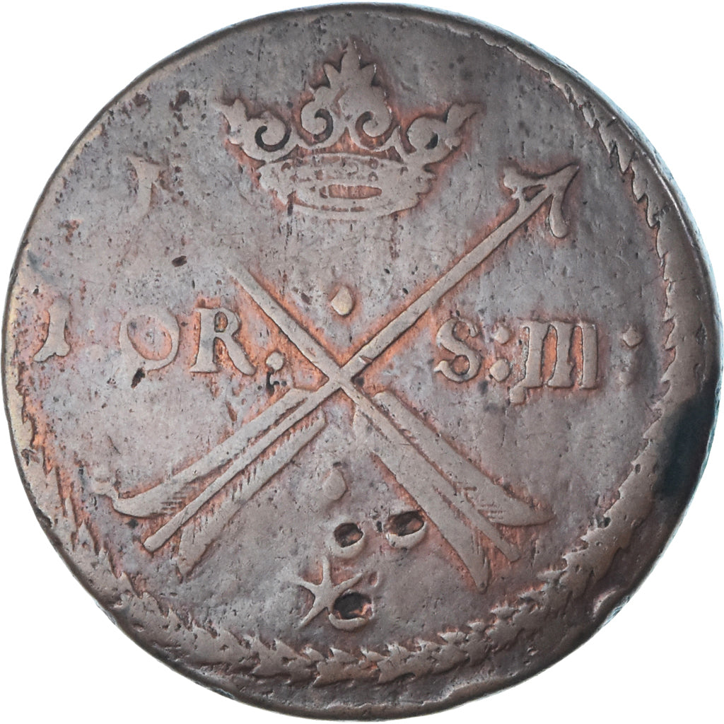 Coin, Sweden, Karl XI, Ore, S.M., 1676, Avesta, VF(30-35), Copper, KM:264a