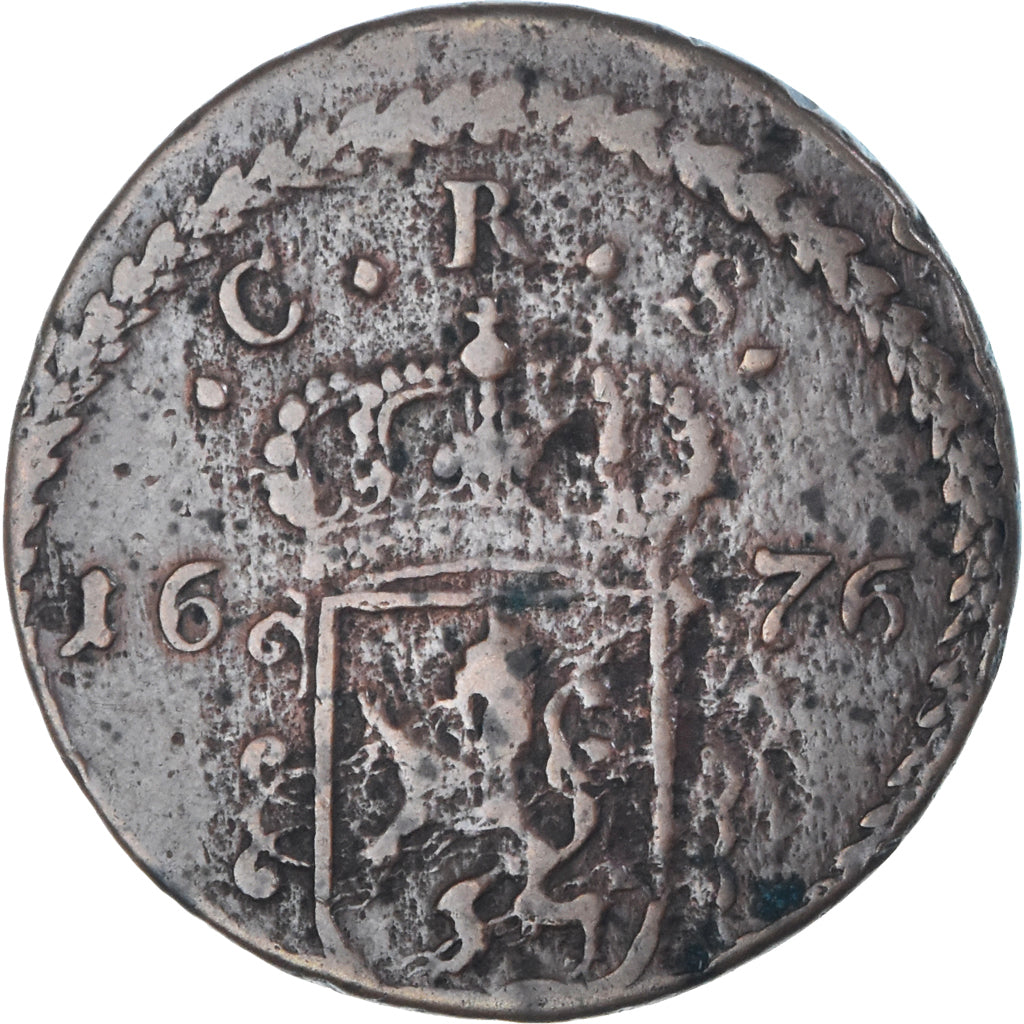 Coin, Sweden, Karl XI, Ore, S.M., 1676, Avesta, VF(30-35), Copper, KM:264a