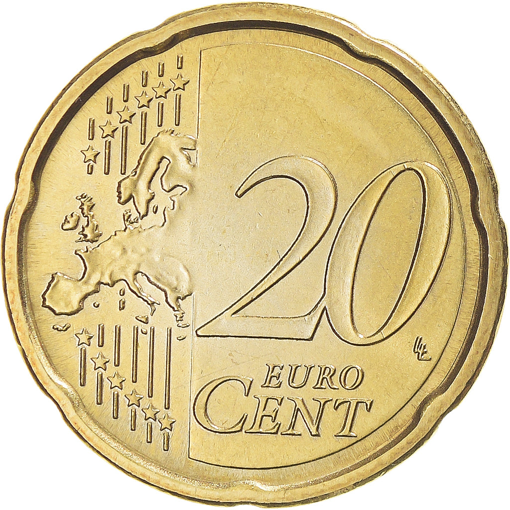 Vatikanstadt, Pape Benoit XVI, 20 Euro Cent, 2012, Rome, UNZ, Messing, KM:386