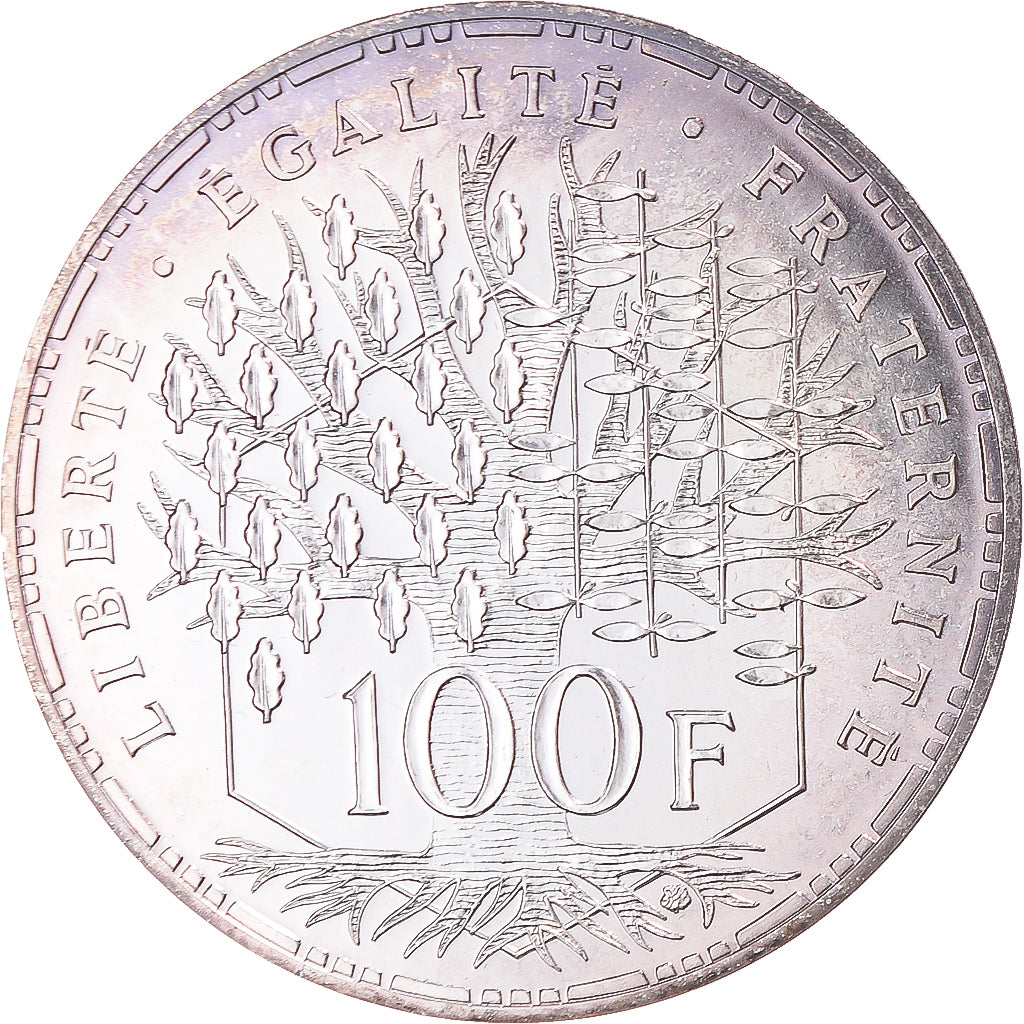 Coin, France, Panthéon, 100 Francs, 1988, Paris, série FDC, MS(65-70), Silver