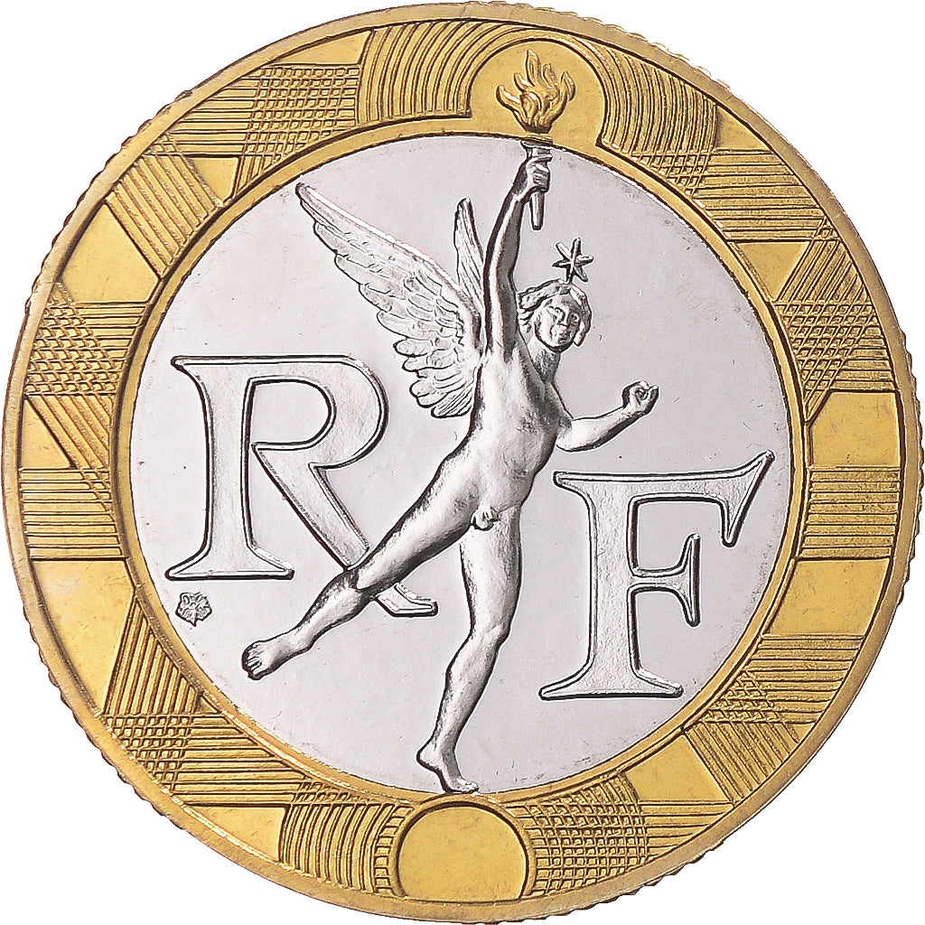 Moneta, Francja, Génie, 10 Francs, 1988, Monnaie de Paris, série FDC