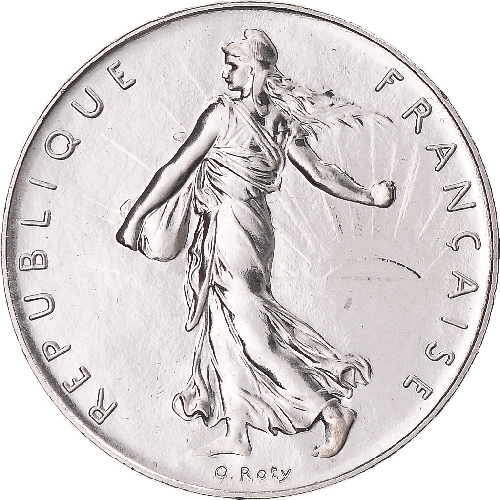 Moneta, Francja, Semeuse, Franc, 1988, Paris, série FDC, MS(65-70), Nikiel