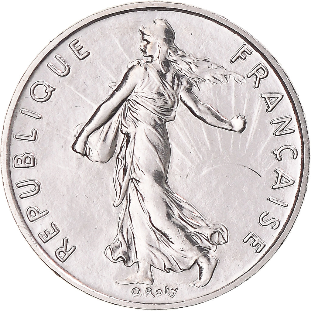 Munten, Frankrijk, Semeuse, 1/2 Franc, 1988, Paris, série FDC, FDC, Nickel