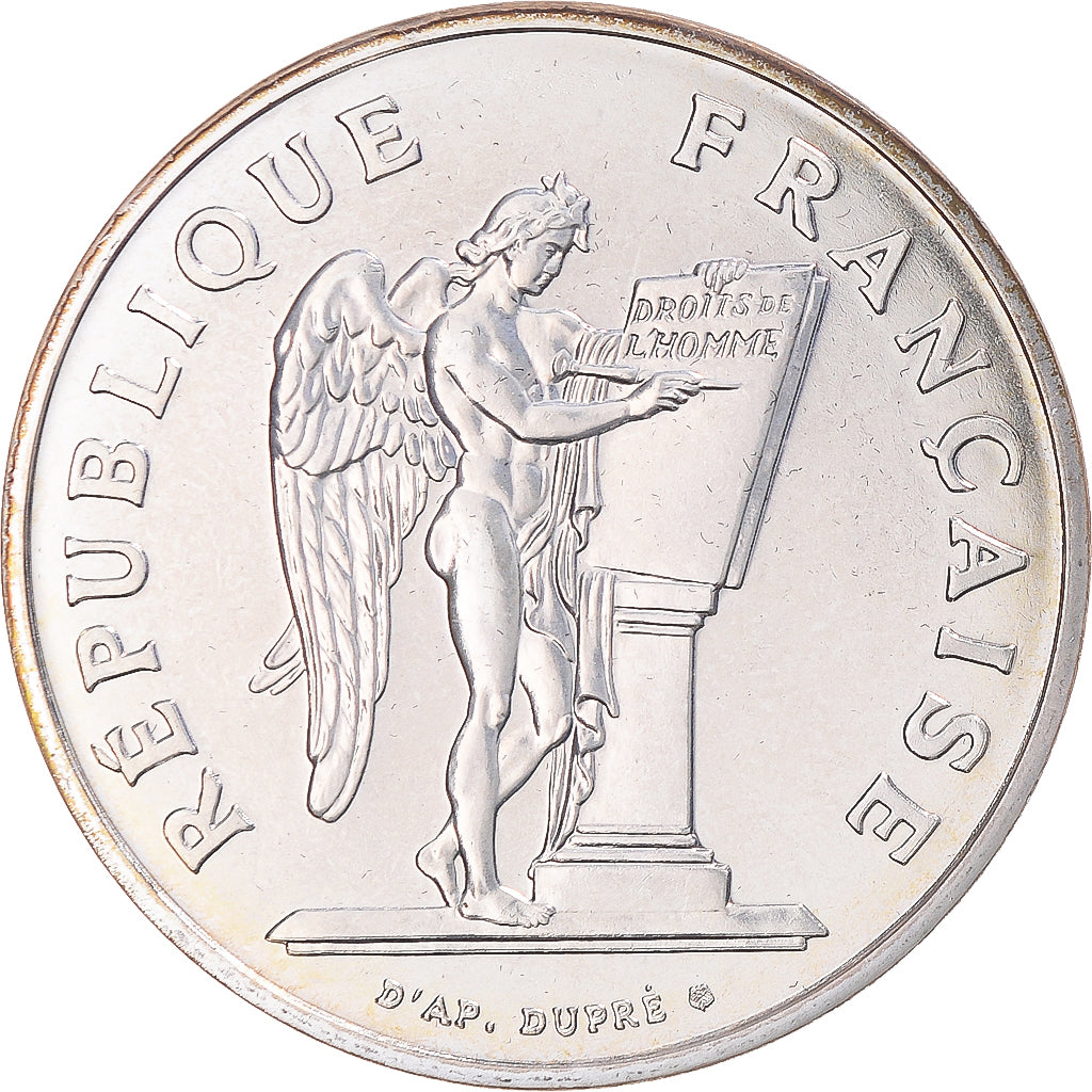 Moneta, Francja, Droits de l'Homme, 100 Francs, 1989, Monnaie de Paris, série