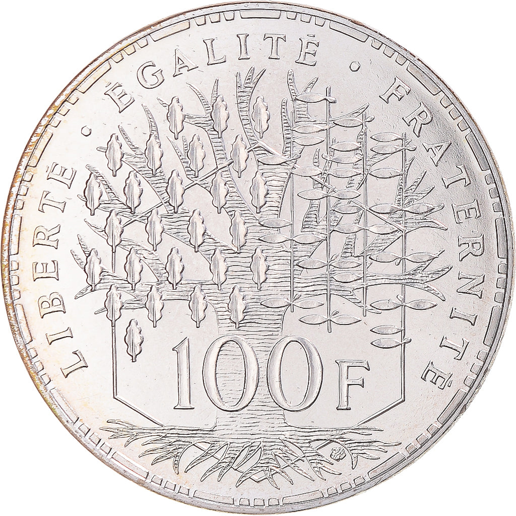 Coin, France, Panthéon, 100 Francs, 1989, Paris, série FDC, MS(65-70), Silver