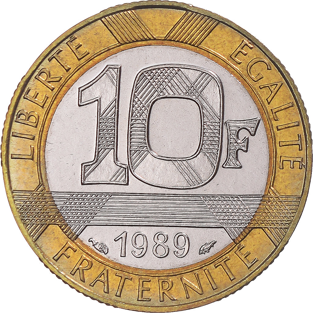 Moneta, Francja, Génie, 10 Francs, 1989, Monnaie de Paris, série FDC