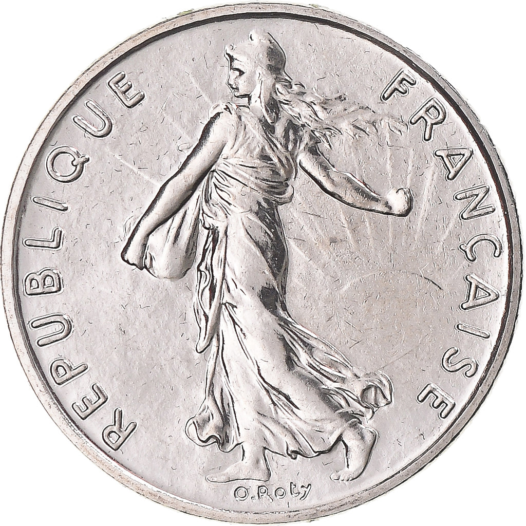 Monnaie, France, Semeuse, 1/2 Franc, 1989, Paris, série FDC, FDC, Nickel