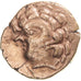 Aulerci Cenomani, Stater, 2nd-1st century BC, Złoto, EF(40-45), Delestrée:2153