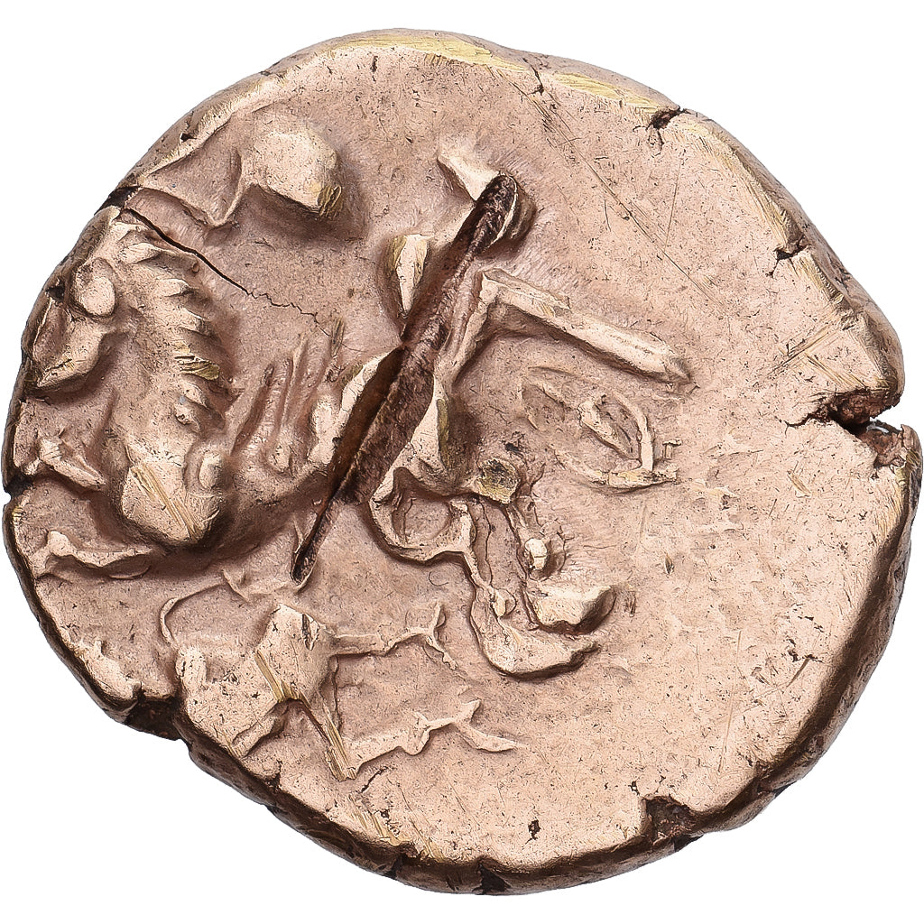 Aulerci Cenomani, Stater, 2nd-1st century BC, Dourado, EF(40-45)