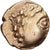 Coin, Aulerci Cenomani, 1/4 statère au cheval androcéphale et au personnage